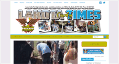 Desktop Screenshot of lakotacountrytimes.com